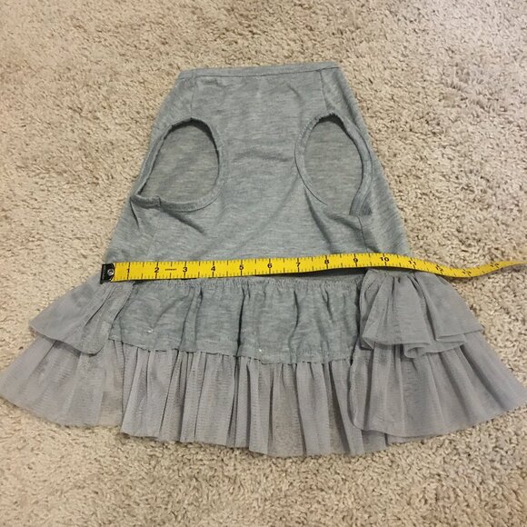 Doggy Ballet Suit With Tulle Skirt and Red Bow - Picture 12 of 13